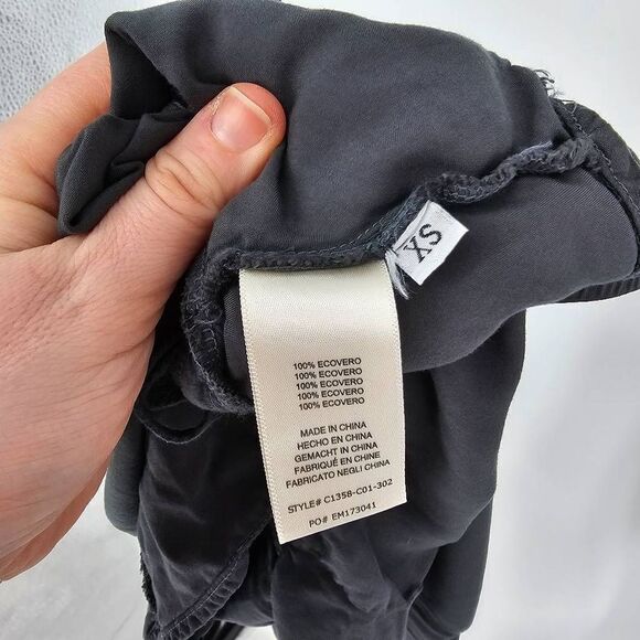 Cloth & Stone Luxe Satin One Shoulder Top Green XS - Picture 6 of 7